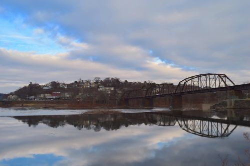 bridge water reflection