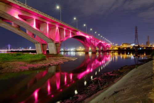 bridge river night