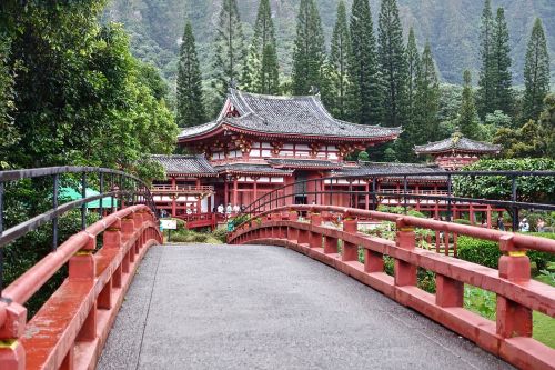 bridge japanese temple