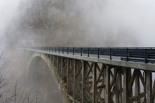 bridge fog roads