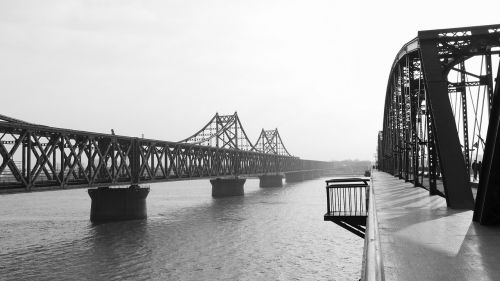 bridge yalu river north korea