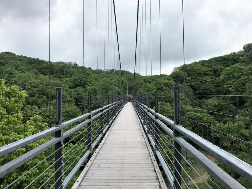 bridge woods sky