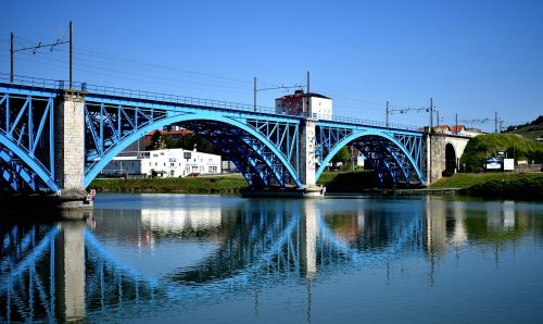 bridge blue reflection