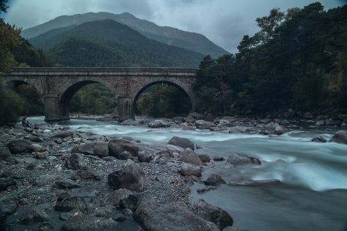 bridge river rocks