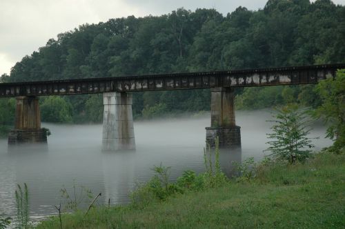 bridge railroad trestle river