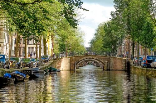 bridge brick canal