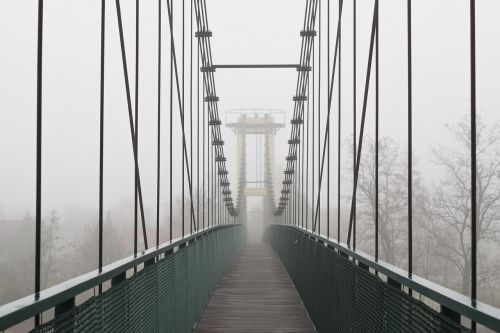 bridge footbridge rope