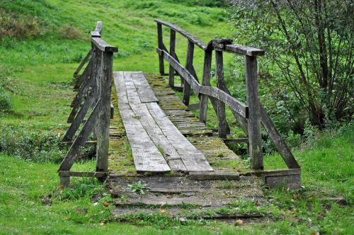 bridge wooden bridge transition