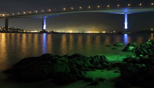 bridge landscape night