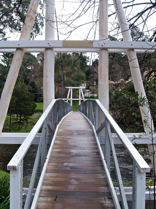 bridge footbridge suspension bridge