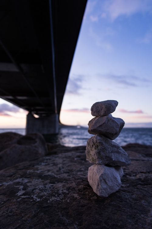 bridge stones sky