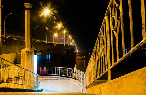 bridge  night  light