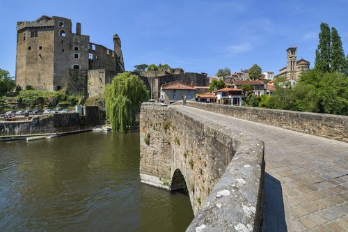 bridge  castle  river