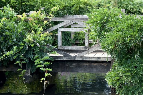 bridge  pond  water