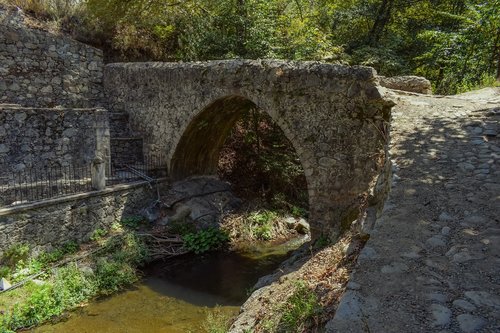bridge  stone  river