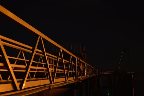 bridge black night