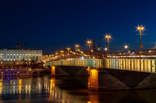 bridge  night  lights