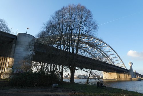 bridge  rotterdam  winter