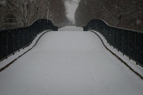 bridge  snow  winter
