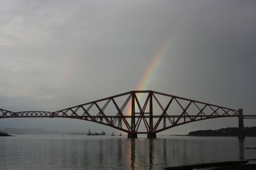 bridge scotland rainbow