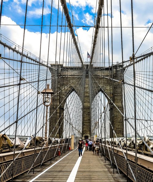 bridge  new york  manhattan