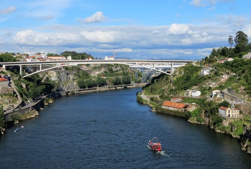 bridge  porto  portugal