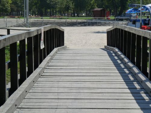 bridge lake landscape