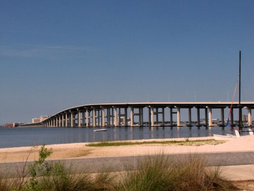 bridge highway ocean
