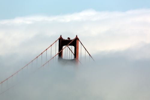 bridge golden gate fog