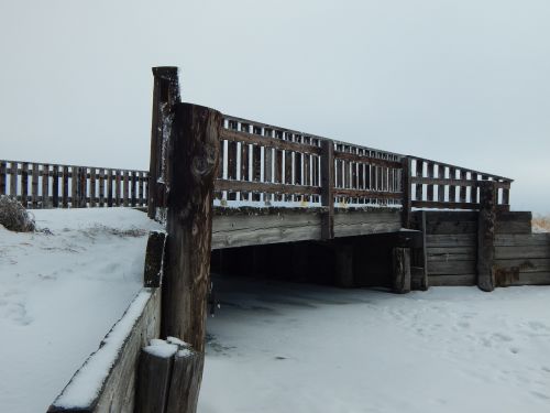 bridge wooden creek