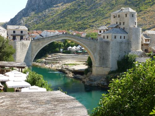 bridge bosnia mountain