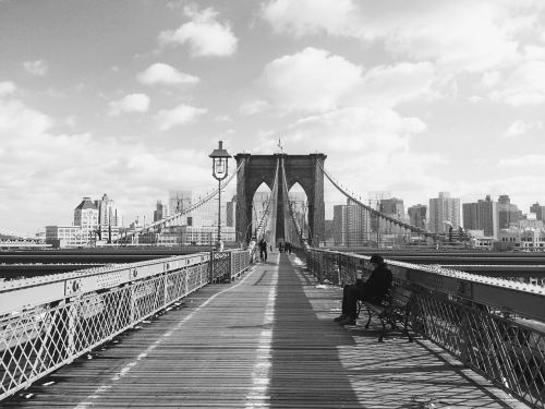 bridge cityscape solitude
