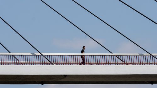 bridge suspension bridge human