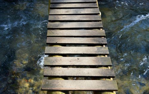 bridge wood water