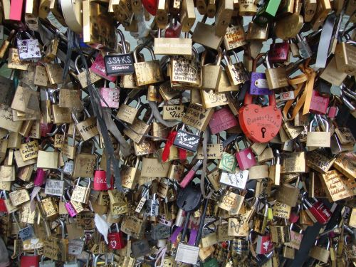 bridge love padlock