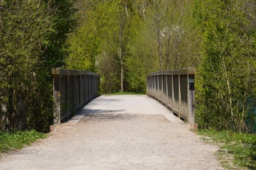 bridge forest scenic