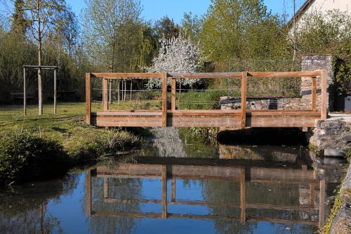 bridge wood river