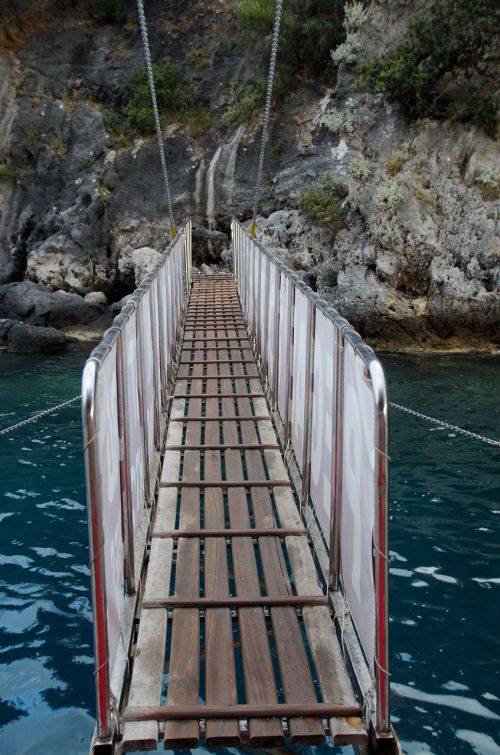 bridge sea footbridge