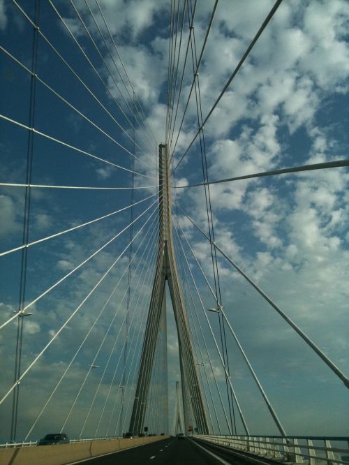 bridge sky clouds