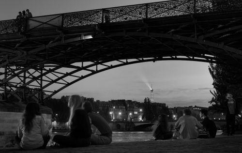 bridge evening paris