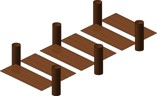 bridge wood wooden
