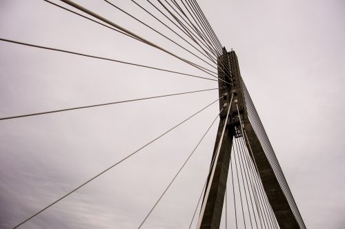 bridge construction sky perspective