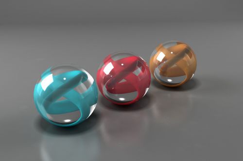 bright spheres vivid