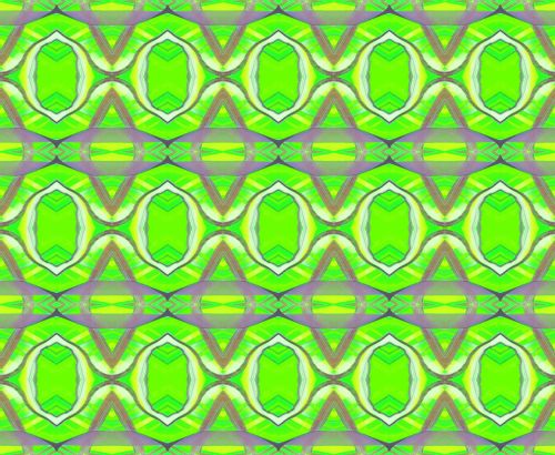 Bright Green With Grey Pattern