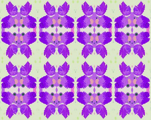 Bright Purple Leaf Pattern