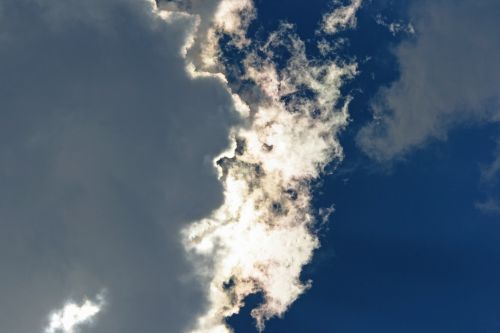 Bright Sunlight Behind Clouds