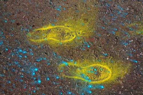 bright traces shoes paint