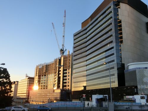 brisbane sunset buildings