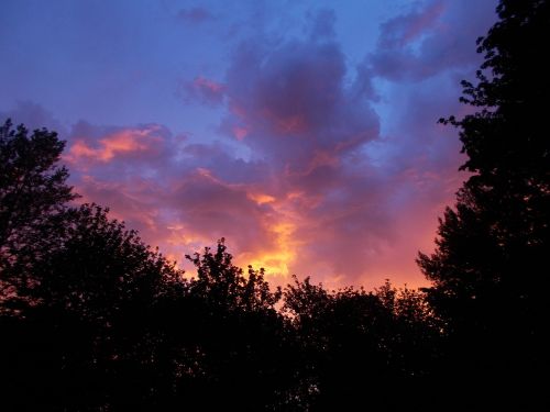 british columbia sunset evening