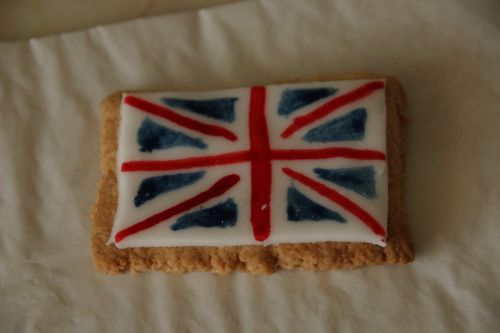 british flag union jack biscuit
